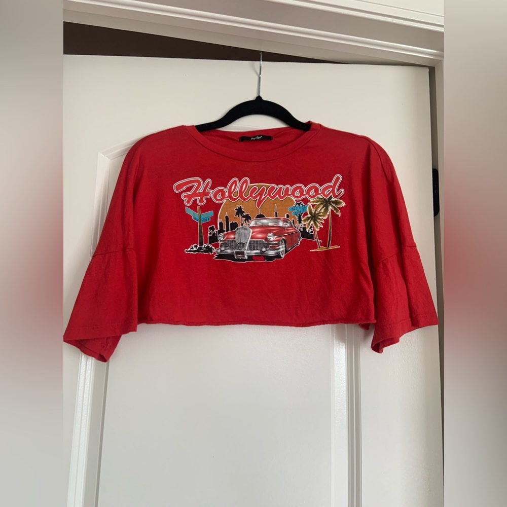 Papaya Red Hollywood Top